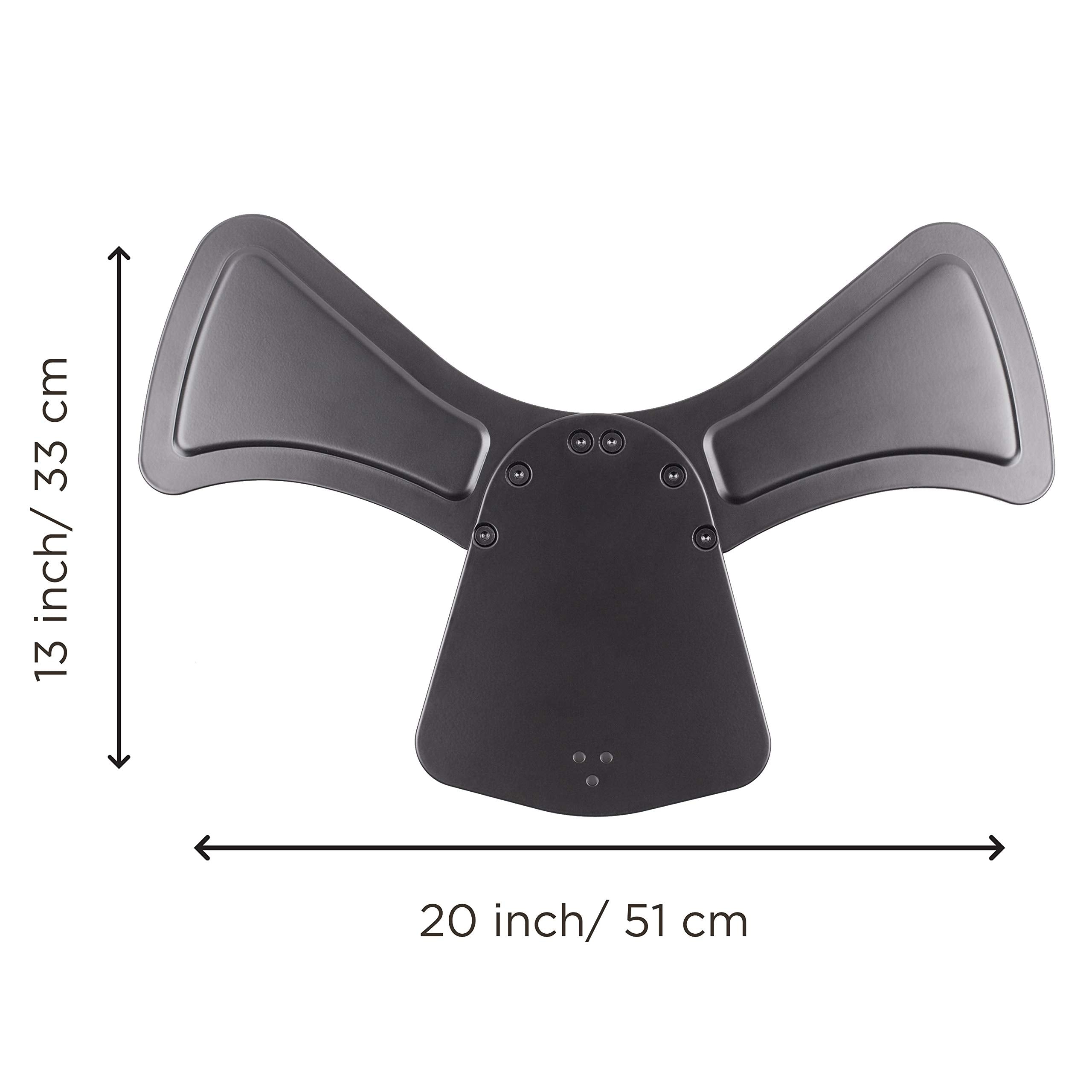 Duronic DM75 Monitor Stand for Pole Mount - Heavy Duty Steel Base Compatible with DM15, DM25, DM35, DM453 Poles | Freestanding Desk Alternative to Clamp/Grommet Mounts | Perfect for Office Workstations, Home Desks & Multi-Monitor Setups