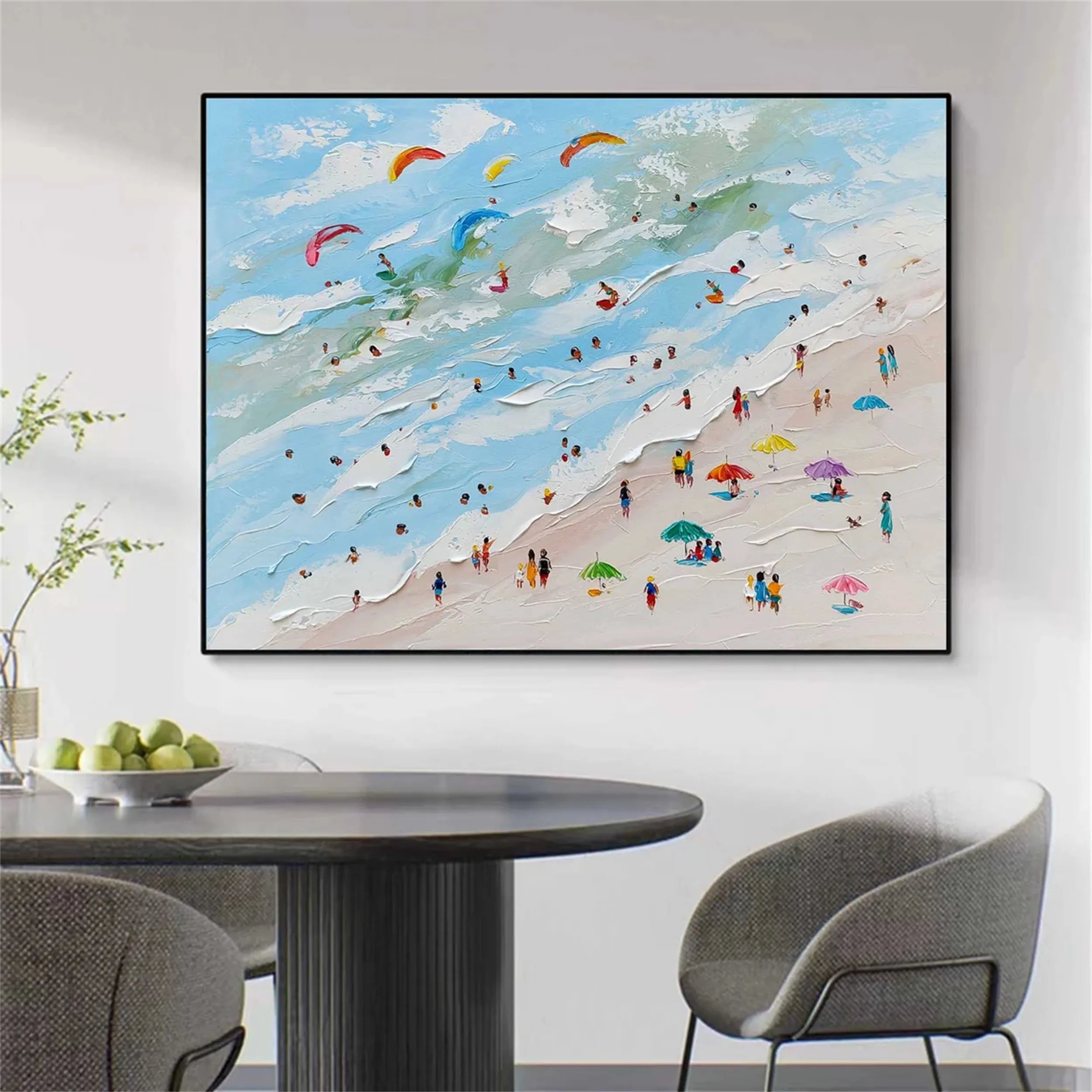 Ocean and Sky Painting #OS 132 - Stunning Seascape Wall Art for Home & Office Decor - Perfect for Living Room, Bedroom or Beach House