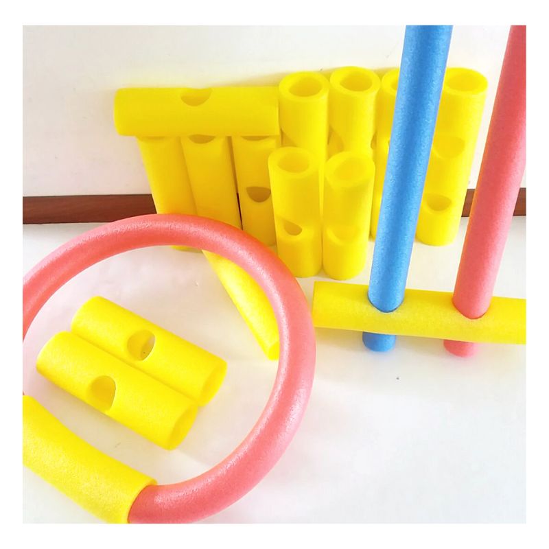 Pool Noodle Connector - 4 Pack Durable Swim Noodle Joints for Floating Toys & Pool Accessories | Perfect for Connecting Pool Noodles, Creating Floating Mats, and Water Play Activities