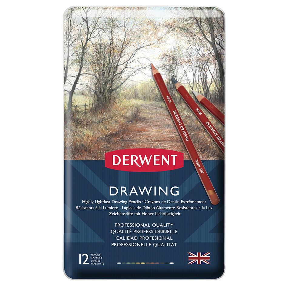 Derwent Drawing Pencils - Set of 12 Professional Sketching Pencils for Artists & Illustrators | Perfect for Sketching, Shading & Detailed Artwork