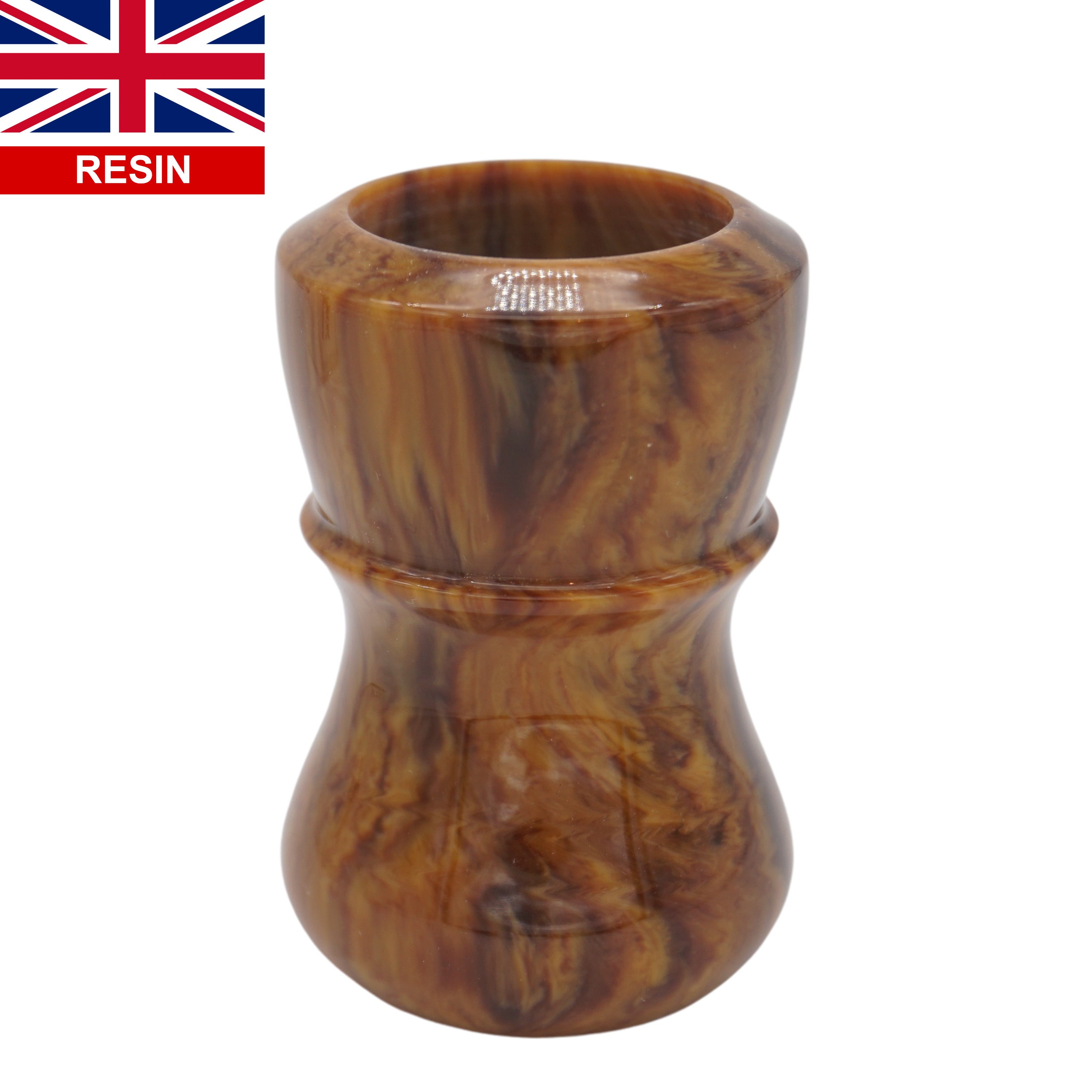 Premium Briar Wood Handcrafted Shaving Brush Handle - Fits 24mm & 26mm Knots - Perfect for Wet Shaving & Traditional Grooming Rituals