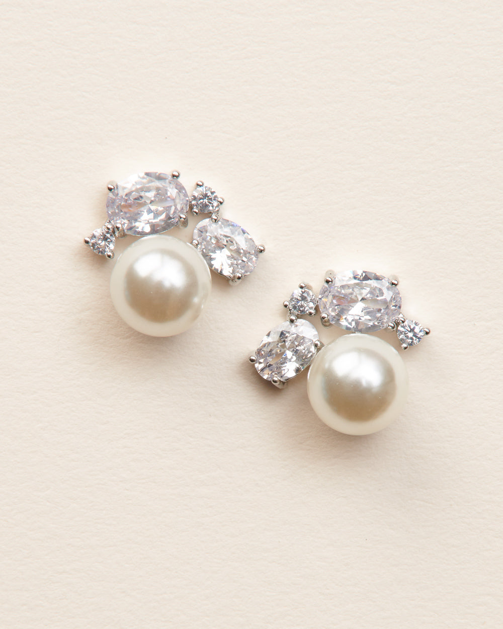 Laura Pearl Stud Earrings - Classic Round Pearl Studs for Women, Hypoallergenic & Comfortable, Perfect for Everyday Wear, Work, and Special Occasions