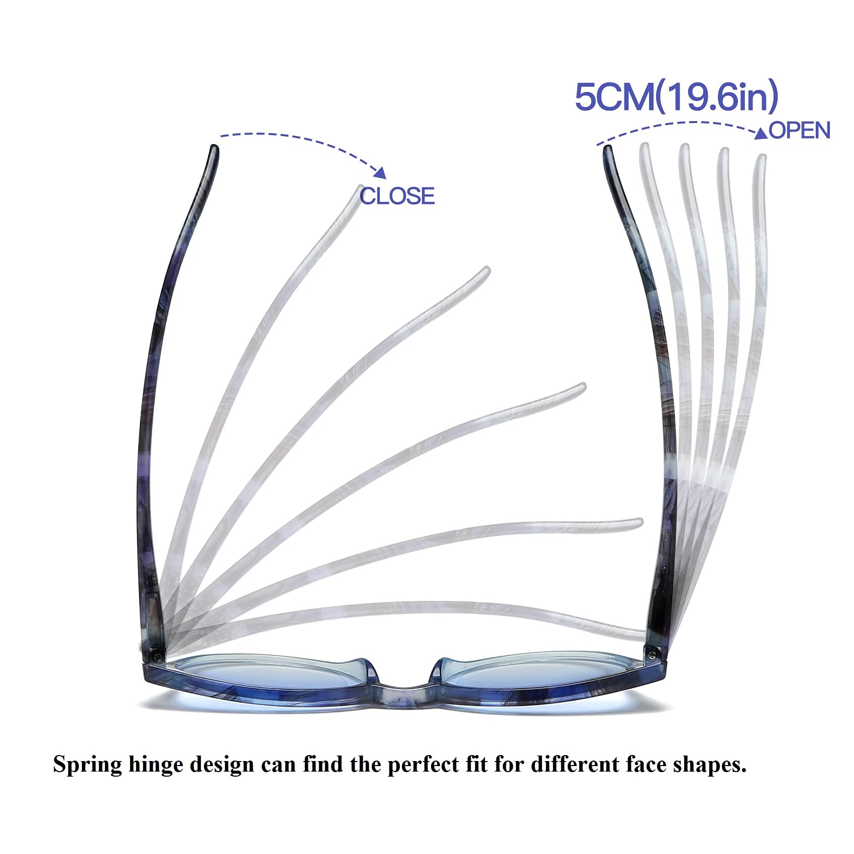 Stylish Cateye Reading Glasses for Women with Spring Hinges - Perfect for Work & Reading