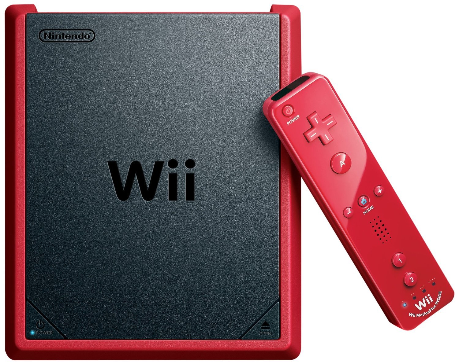 Refurbished Nintendo Wii Mini Console with Mario Kart Wii Game - Red | Classic Gaming Bundle for Family Fun & Party Entertainment | Compatible with Wii Remotes & Accessories