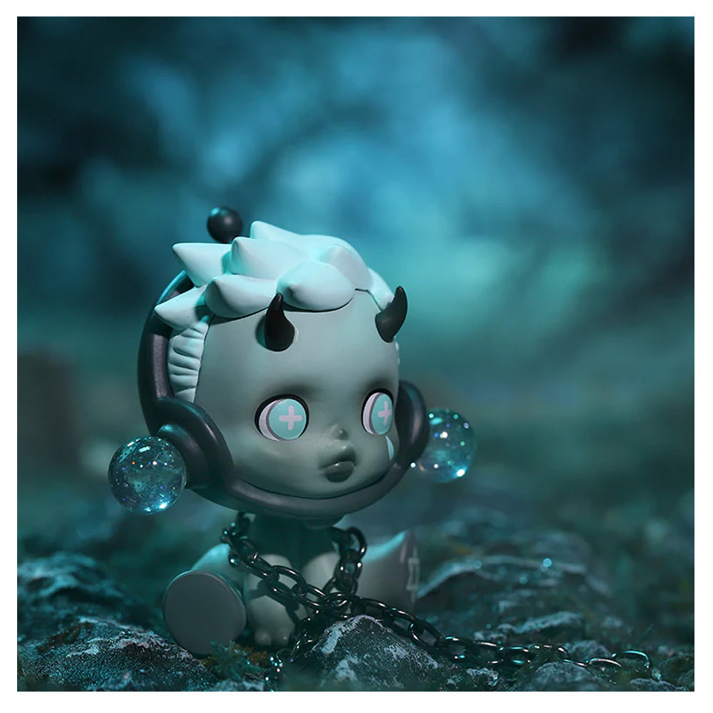 SkullPanda Ancient Castle Collectible Figure - Unique Gothic Decor for Home, Office & Halloween Displays