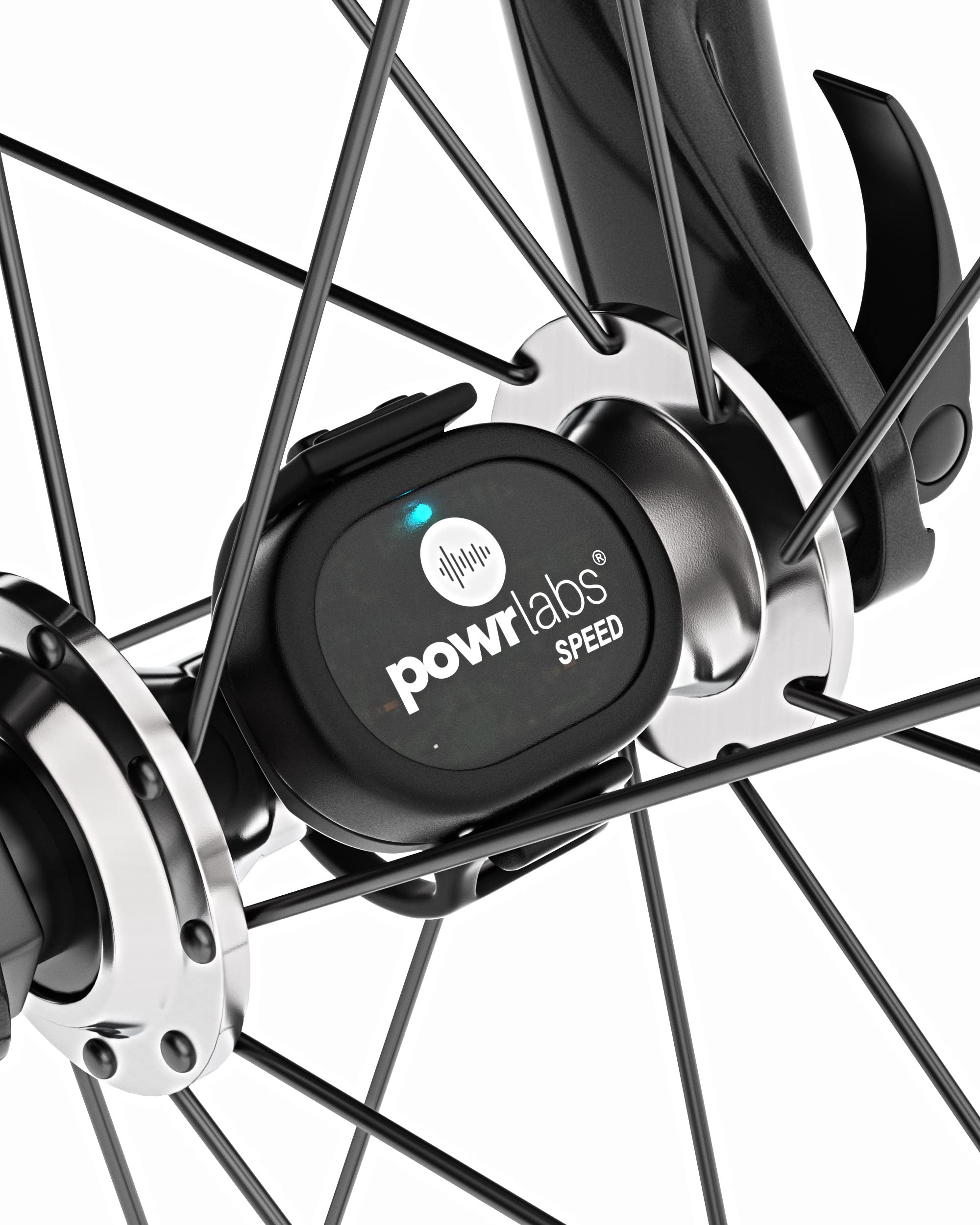 POWR LABS Wireless Bike Speed Sensor - Bluetooth & ANT+ Compatible with Garmin, Wahoo, Zwift, TrainerRoad, Polar Apps | Accurate Cycling Data for Indoor Spin Bikes & Outdoor Training