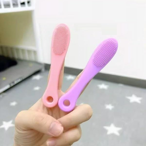 2-Pack Silicone Face Scrubber & Blackhead Remover Brush | Gentle Exfoliating Facial Cleanser for Pore Cleansing, Skin Massage & Deep Cleaning | Perfect for Daily Skincare Routine & Travel Essentials
