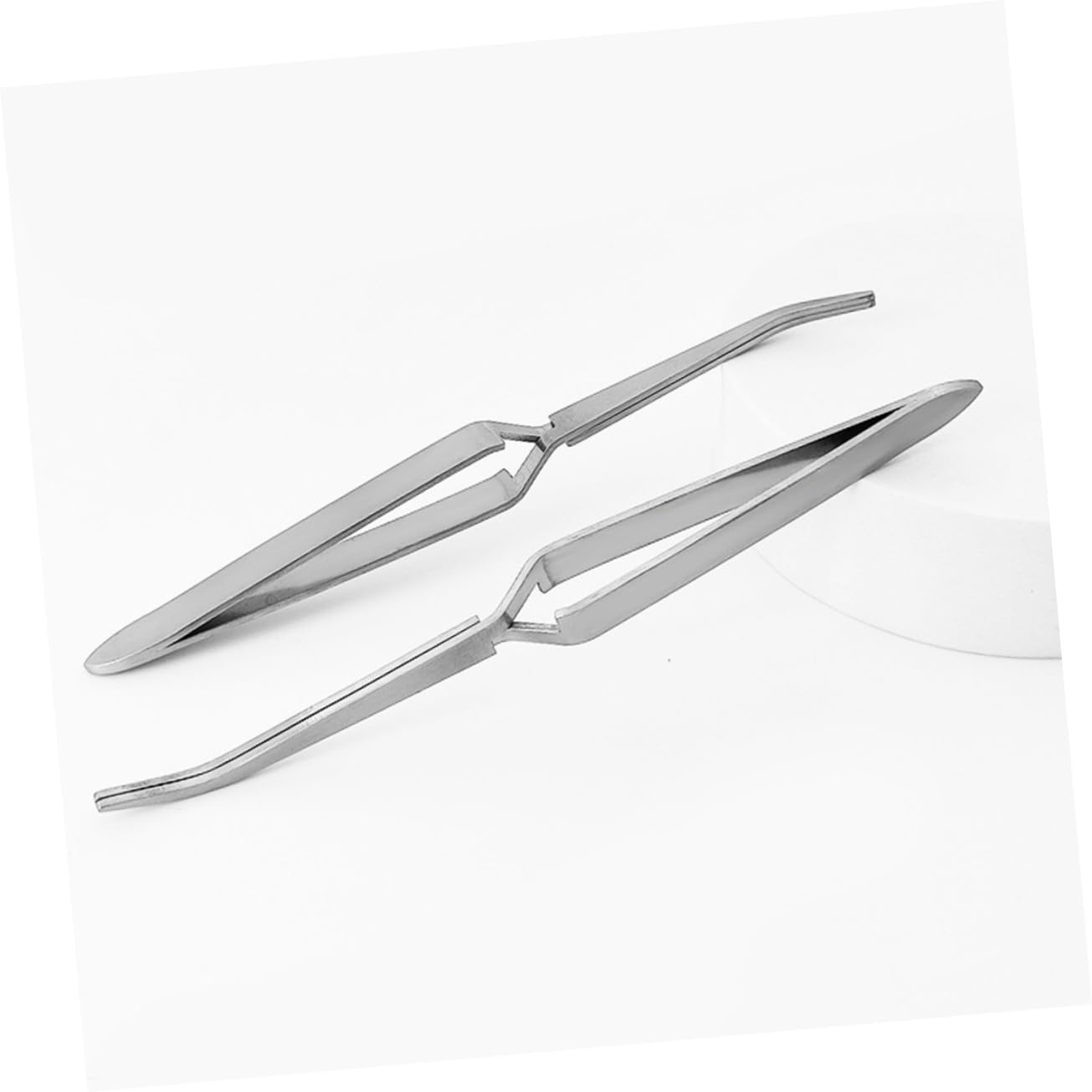 Healeved 3-Piece Stainless Steel Nail Art Tweezers Set – Precision Manicure Tools for Eyelashes, Decals & Nail Care (14.7x2cm) | Perfect for DIY Nail Art, Salon Professionals & Home Grooming
