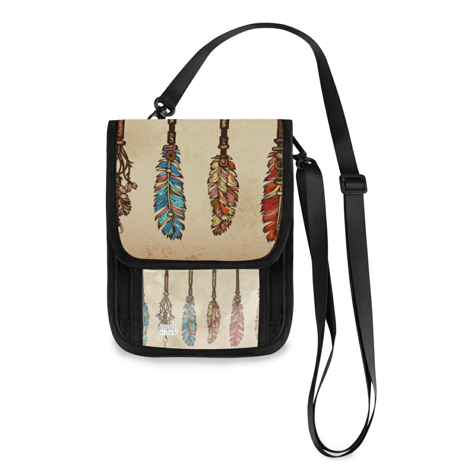 Small Crossbody Cell Phone Purse Bag for Women - 2 Pack Traditional Indian Arrow Mini Messenger Shoulder Handbag | Perfect for Travel, Shopping & Everyday Use