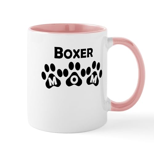 White/Pink Inside - Boxer Mom Mugs