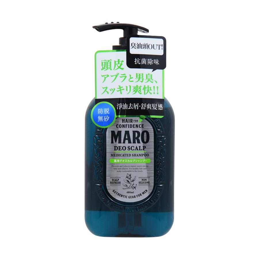 MARO DEO Scalp Shampoo for Men & Women - 480mL Natural Hair Care for Dandruff & Itchy Scalp - Sulfate-Free & Gentle Cleansing for Daily Use at Home or Gym