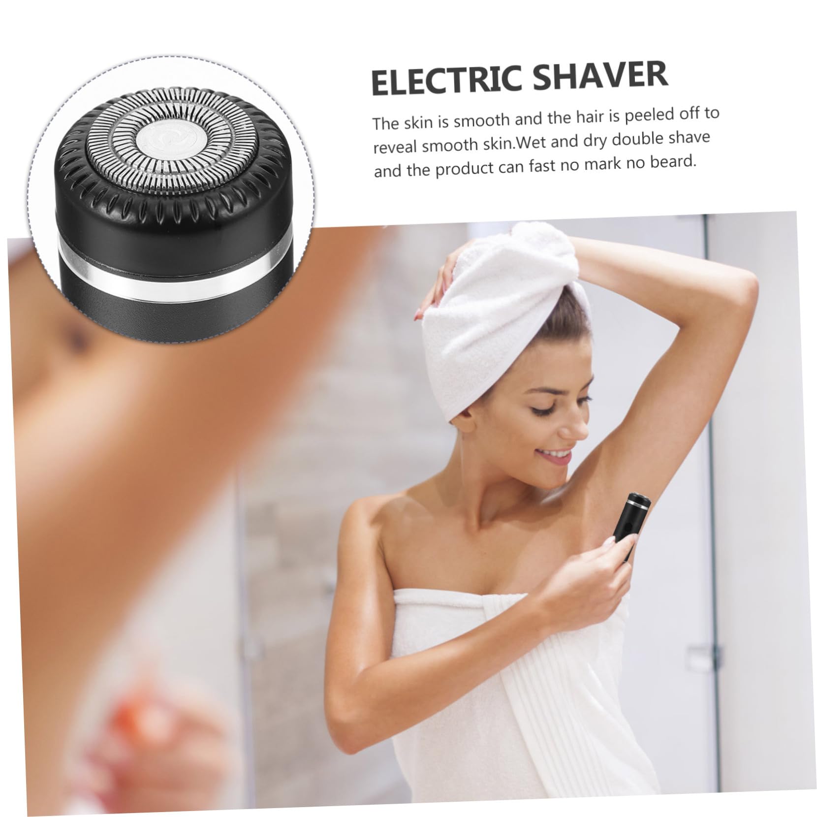 Rechargeable Beard Trimmer for Men & Women - 1pc Electric Shaver with Portable Travel Case, USB Charging, Precision Trimming for Facial Hair, Body Grooming & Personal Care - Perfect for Home, Gym & Travel