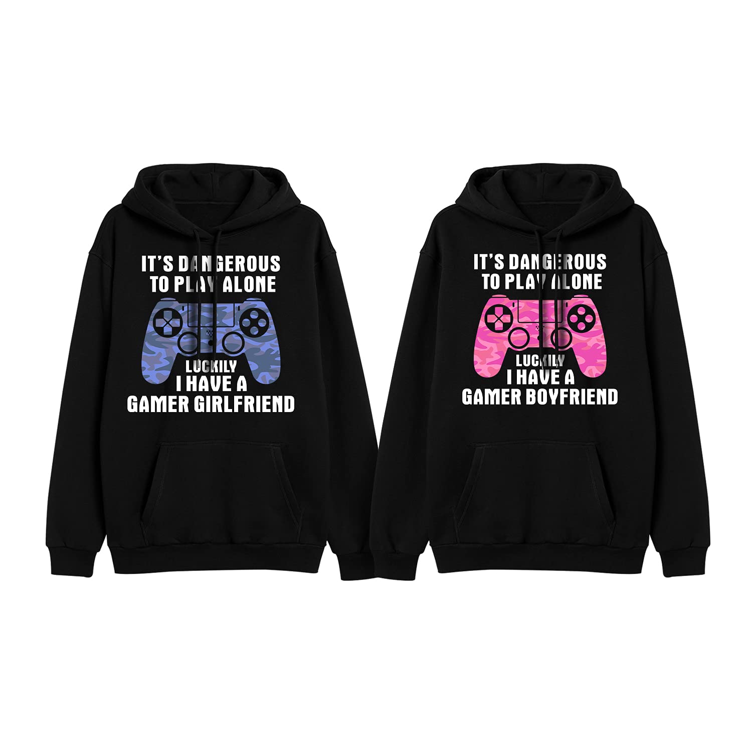 King Queen Matching Hoodies for Couples - Valentine's Day Gifts, Cute Couple Outfits for Teens - Perfect for Anniversaries, Date Nights & Romantic Getaways