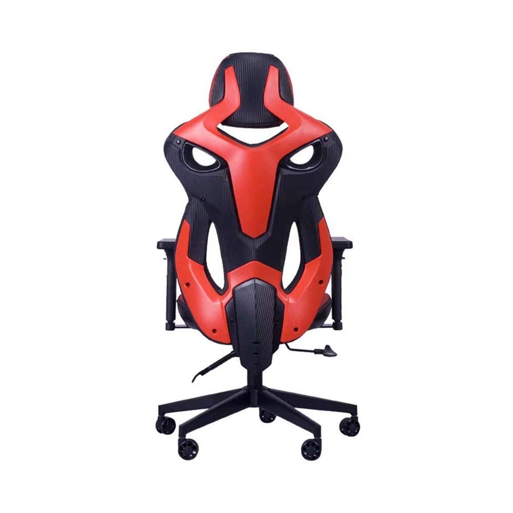 XUERUIGANG Ergonomic Gaming Chair - Racing Style Office Computer Chair with Adjustable Height, Reclining Backrest, Swivel & Rocker, Headrest & Lumbar Support - Red E-Sports Chair for PC Gaming, Streaming & Home Office