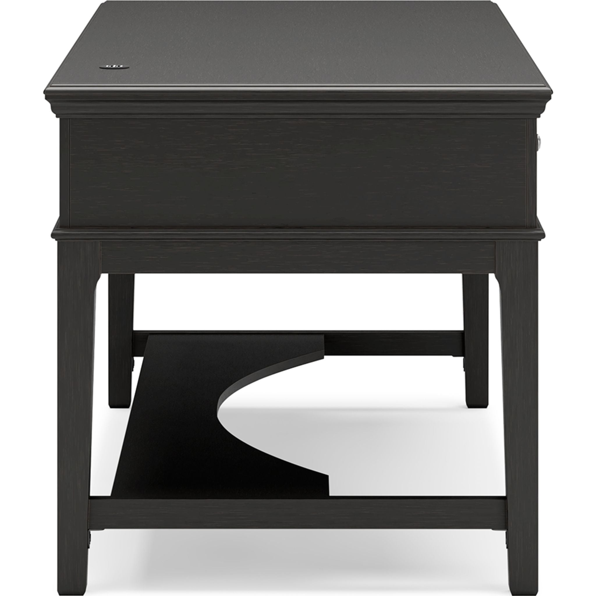 Beckincreek Black Office Desk - Modern & Stylish Writing Desk for Home & Workspace | Perfect for Remote Work, Study & Office Use