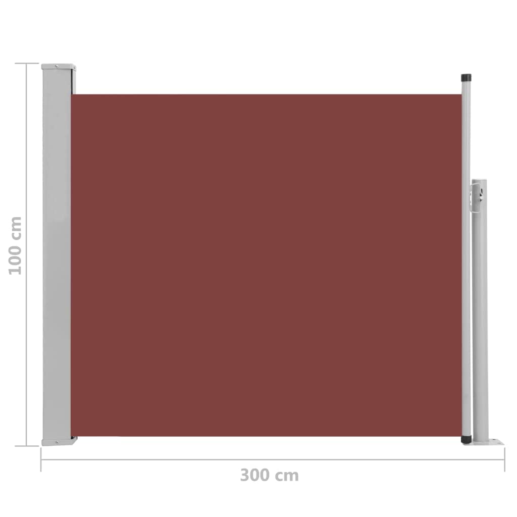 Retractable Side Canopy Patio Awning - 39.4