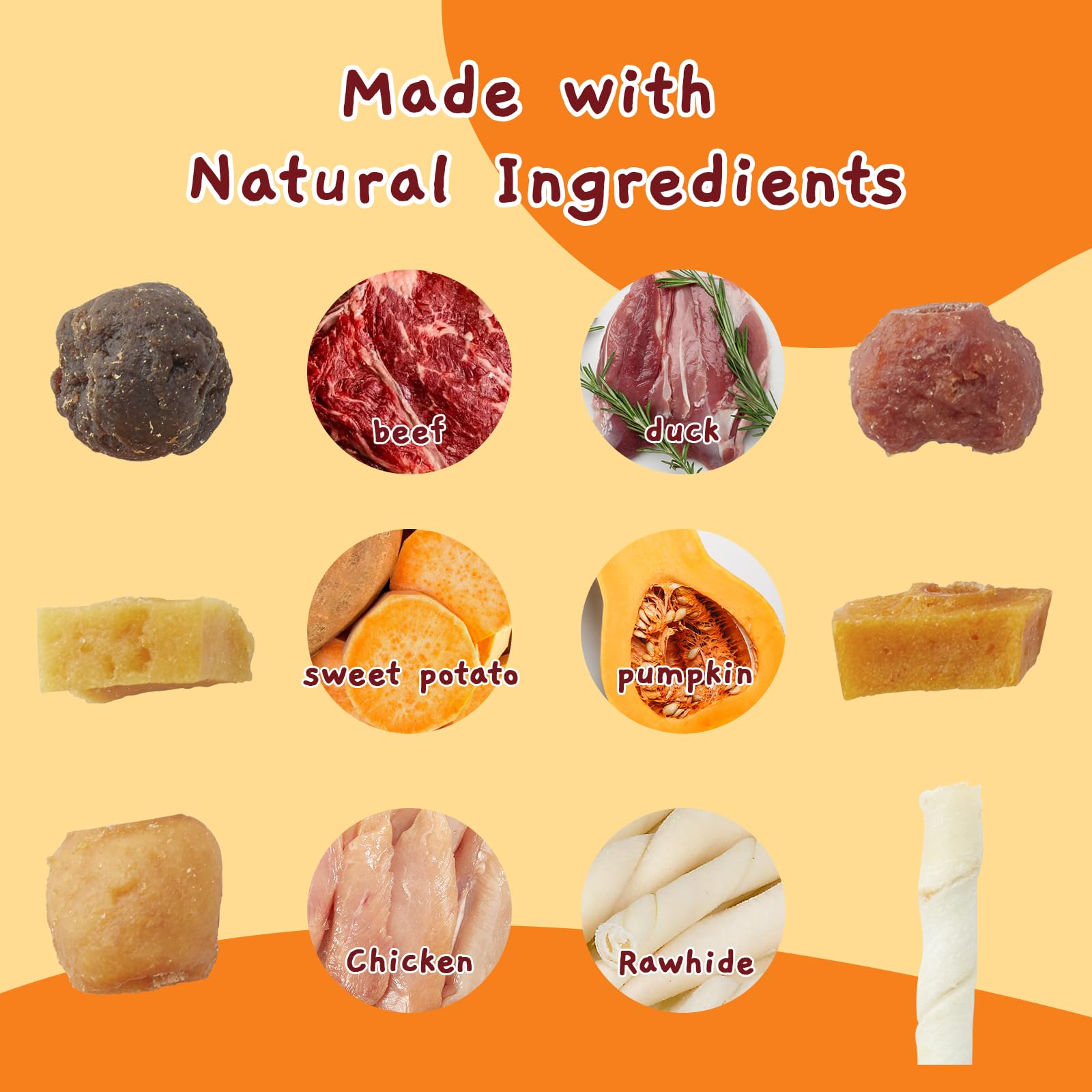 Jungle Calling Dog Kabob Treats - Chicken, Duck, Beef Flavors for Training & Play