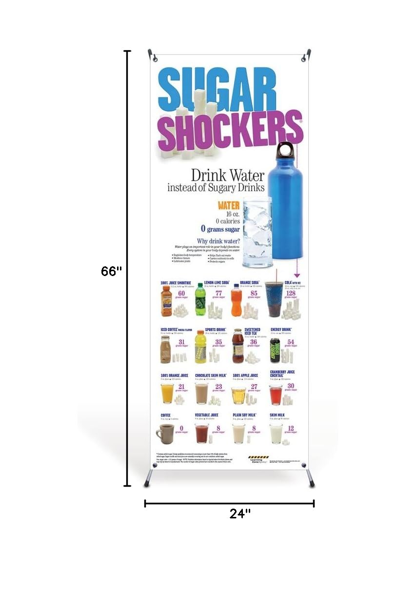 Sugar Shockers Vinyl Banner with Stand | 24