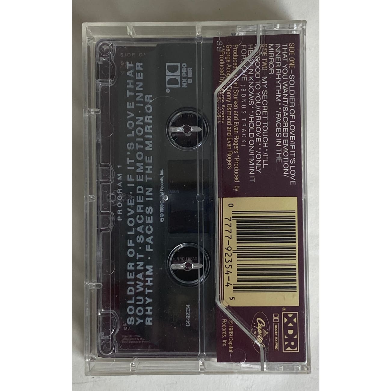 Donny Osmond Self-Titled 1989 Cassette Tape | Vintage Music Collectible | Perfect for 80s Nostalgia & Retro Music Lovers