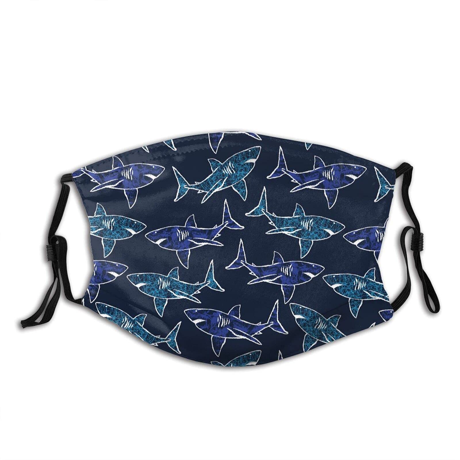 Shark Face Mask - Washable & Reusable Adjustable Balaclava Bandana Scarf for Men & Women - Perfect for Outdoor Sports, Cycling, Running, and Cold Weather Protection