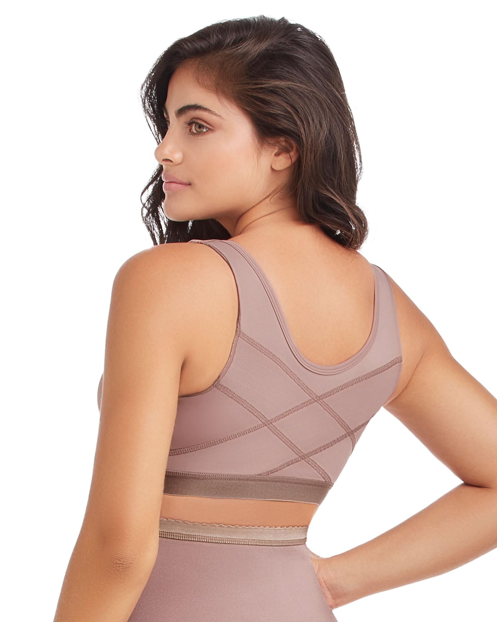DPrada Delié 09065 Post-Surgical Bra for Women - Breathable Compression Garment for Postpartum Recovery & Lipo Aftercare - Perfect for Post-Surgery Support & Comfort