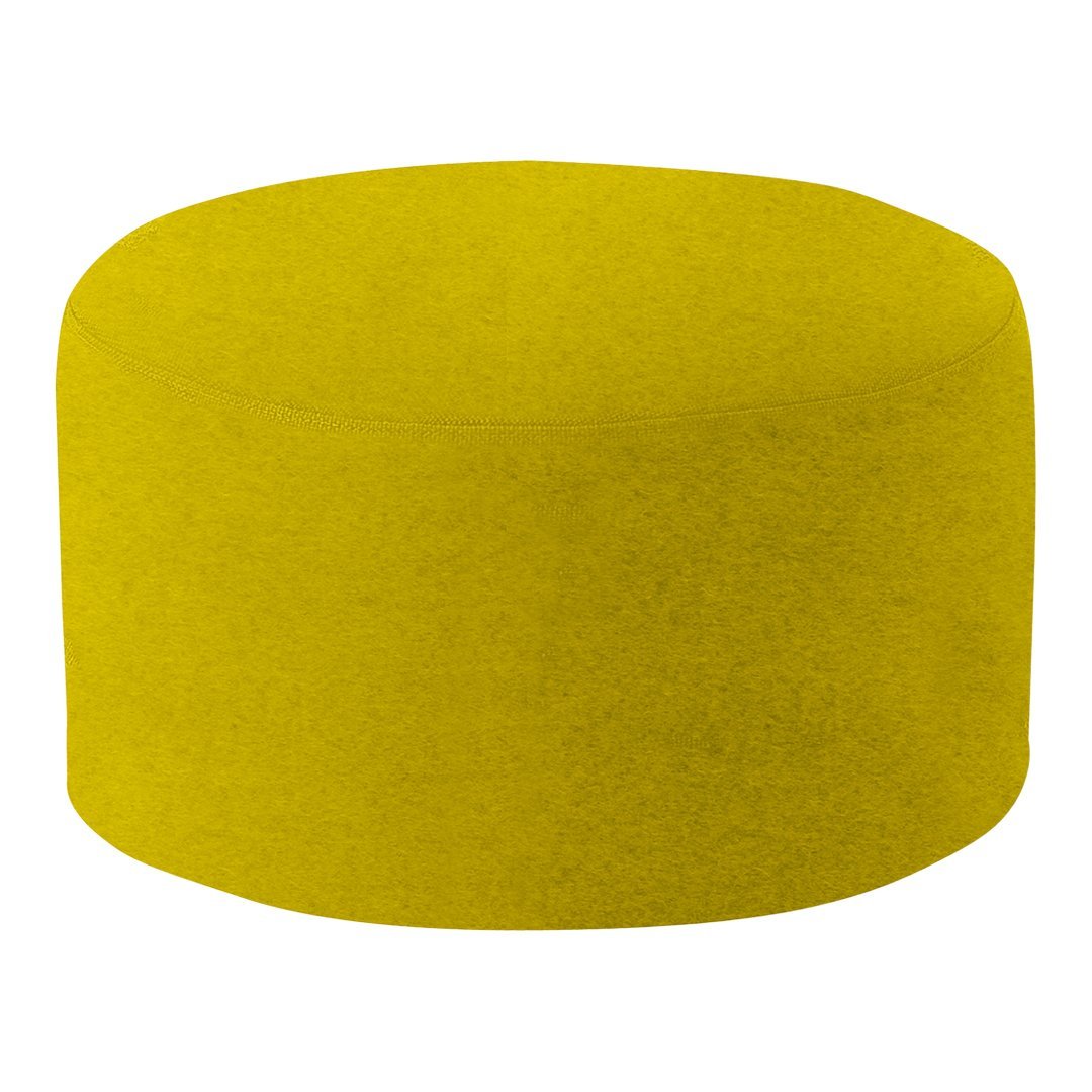 Softline Drum Pouf Ottoman - Round Footstool with Soft Fabric, Perfect for Living Room, Bedroom, or Nursery - Versatile Seating & Footrest for Home Decor