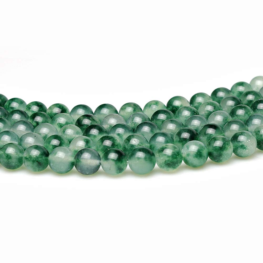 MJDCB 8mm Natural Purple Aventurine Round Loose Beads for DIY Jewelry Making - Necklace, Bracelet, Earrings (15