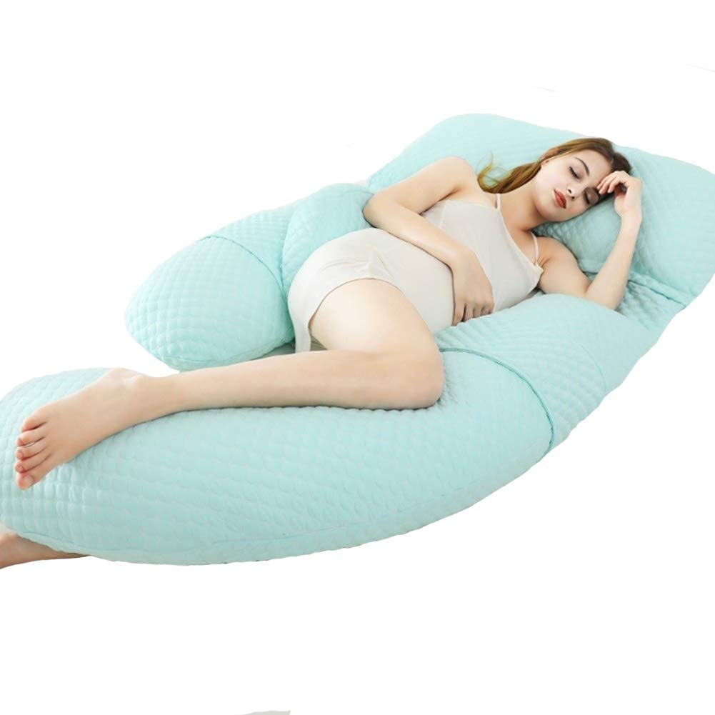 U-Shaped Maternity Body Pillow for Pregnant Women - Full Length Pregnancy Support Pillow with Removable Cover for Back, Hips, Legs & Belly Relief | Perfect for Sleeping, Nursing & Comfort During Pregnancy