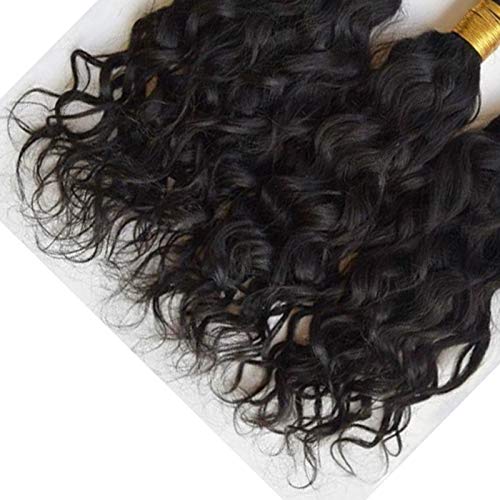 Natural Human Hair Extensions 26inch - 100g Loose Wavy Micro Loop Curly Hair Extensions (1g/strand, 100strands) with Micro Beads & Fish Line for Seamless Blending | Perfect for Weddings, Parties & Daily Styling
