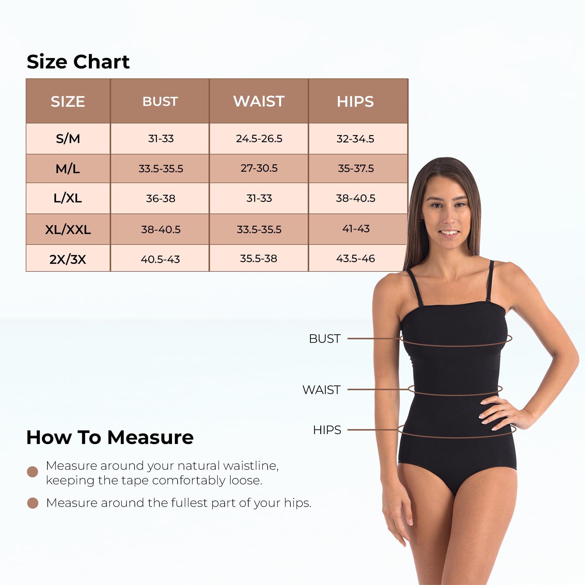 Seamless Strapless Full Body Shapewear with Detachable Straps - Slimming Underwear for Dresses, Tummy Control & Smoothing - Perfect for Weddings, Parties & Everyday Wear