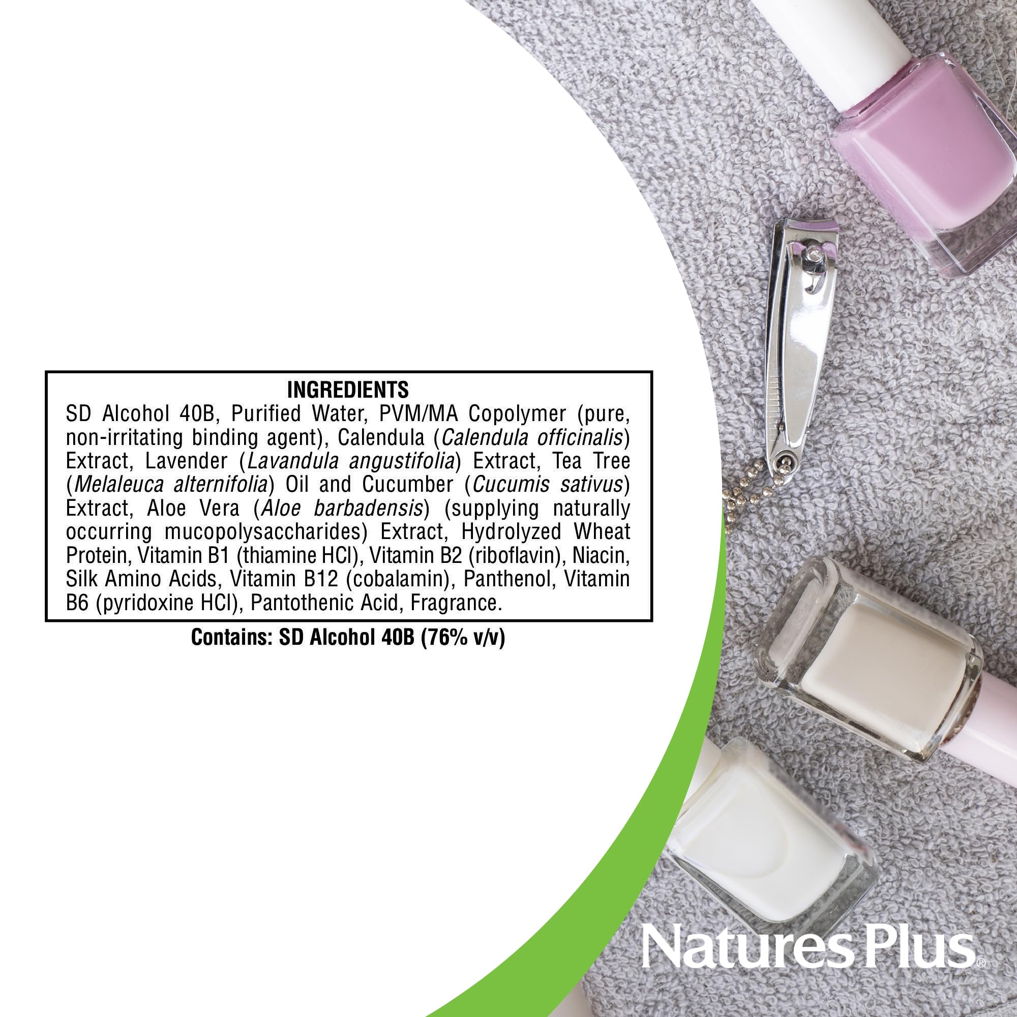 NaturesPlus Ultra Nails Nutrient-Activated Strengthener - 0.25 fl oz | Natural Nail & Cuticle Strengthener with Aloe, Calendula, Vitamins & Protein | Formaldehyde-Free, Vegan Formula | Perfect for Brittle Nails & Healthy Nail Care Routine