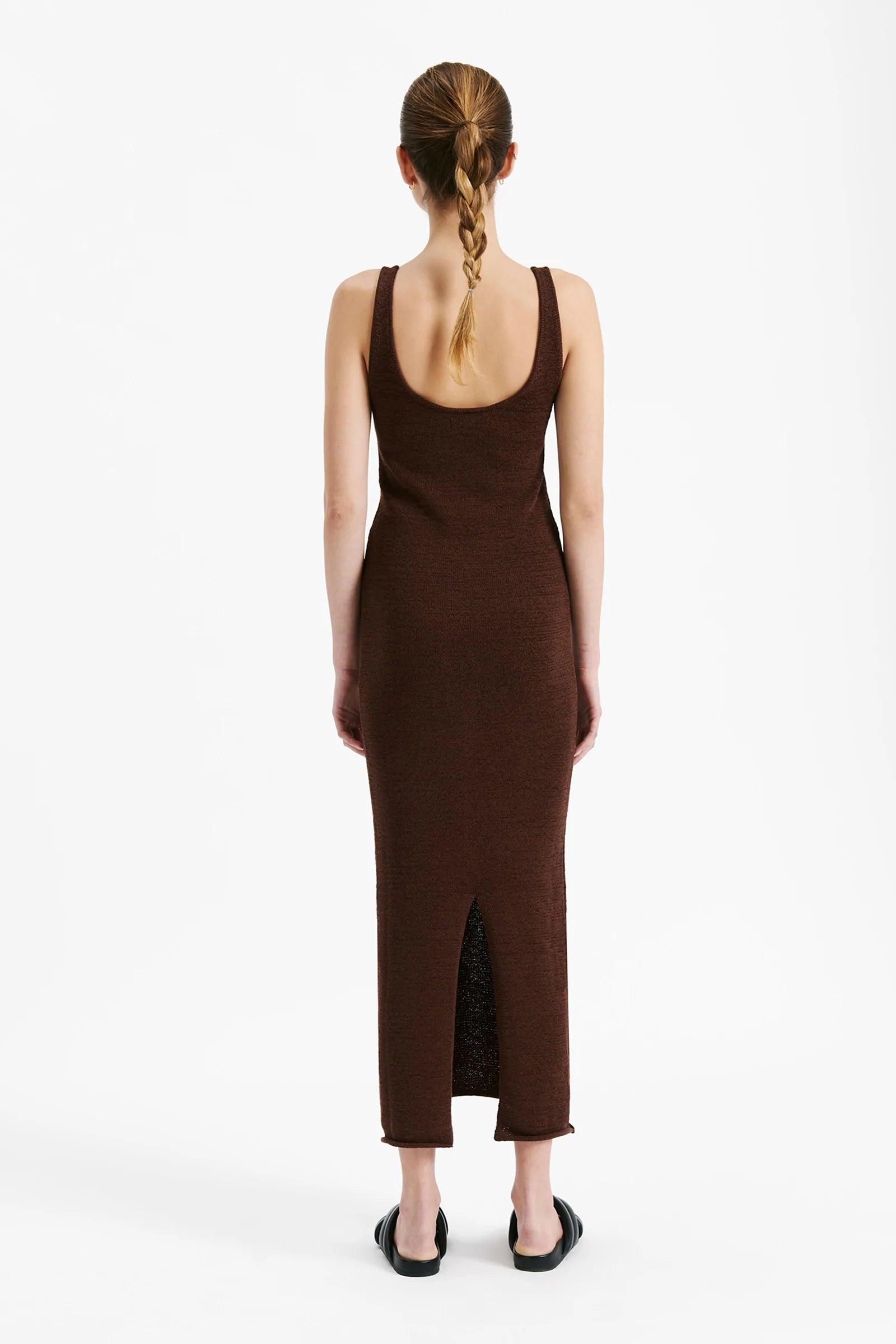 Arlo Knit Dress in Cacao - Soft & Stylish Women's Casual Dress for Everyday Wear, Office, and Date Nights