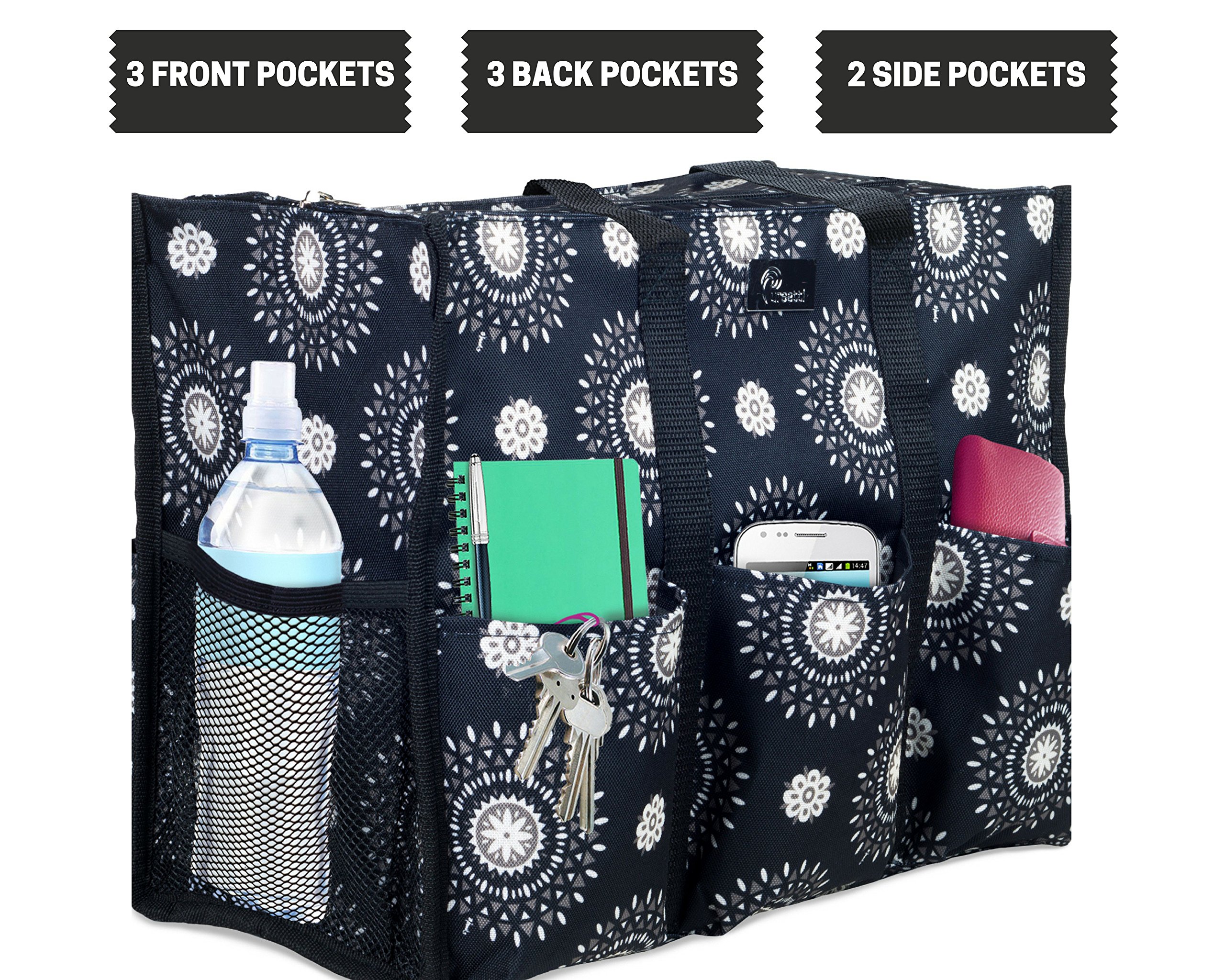 Multi-Pocket Utility Tote Bag for Women - Durable Work Bag for Nurses, Teachers & Crafters - Perfect for Hospital Shifts, Classroom Organization & DIY Projects
