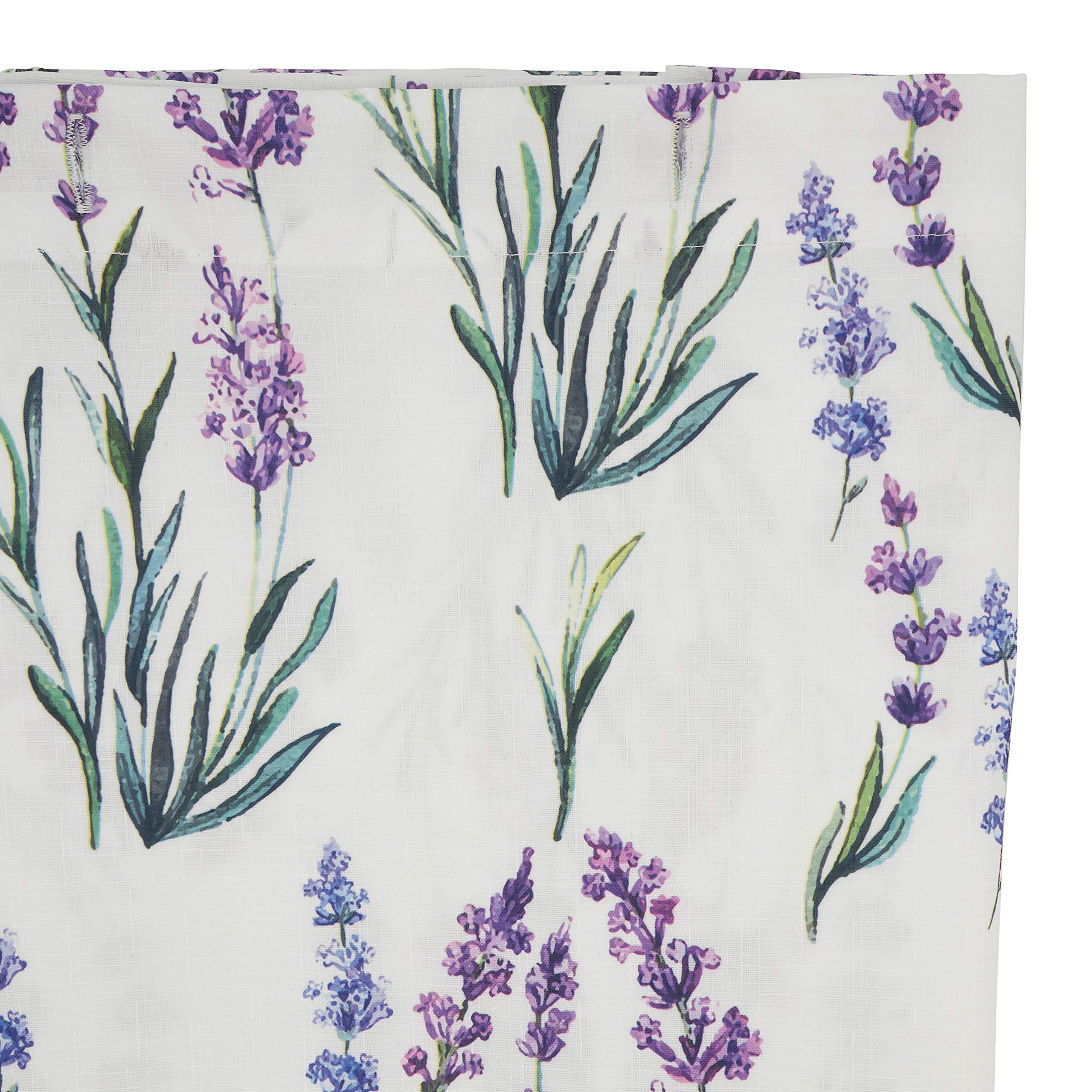 SARO LIFESTYLE Lavender Shower Curtain - Waterproof Bathroom Decor with Hooks, Elegant Floral Design for Modern Home & Spa-Like Experience
