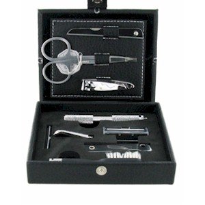 8-Piece Professional Manicure Set with Nail Clippers, Cuticle Scissors & More - Perfect for Home Nail Care & Salon Use