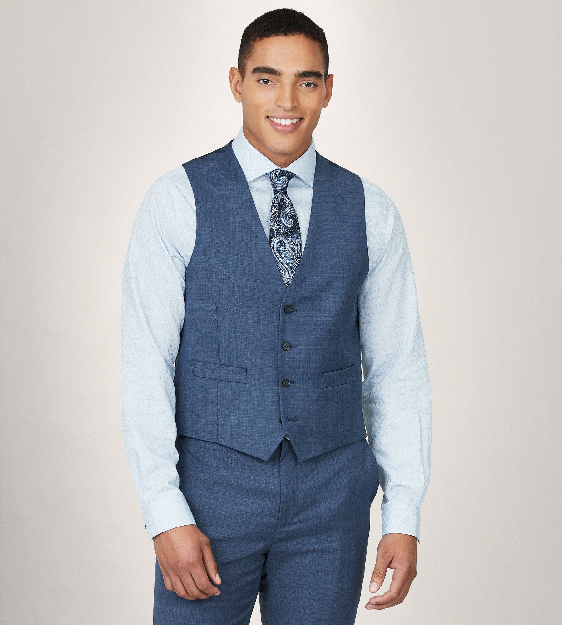 Stylish Modern Fit Wool Suit Vest for Men - Premium Business & Formal Wear - Perfect for Weddings, Office & Special Occasions