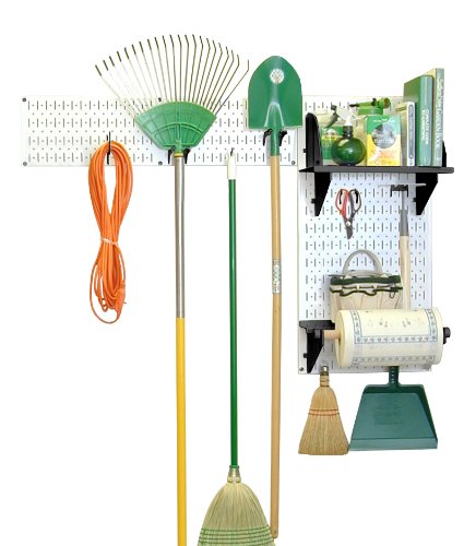 White Pegboard Black Accessories