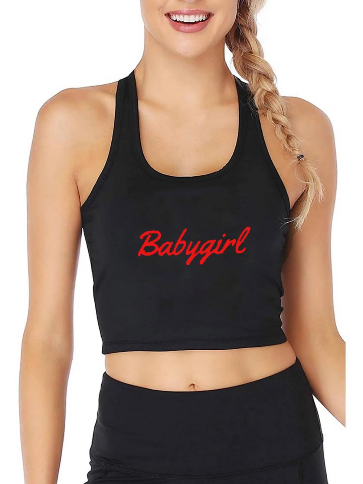 Cute Baby Girl Tank Top & Crop Top Set - Trendy 'Good Girl Yes Daddy' Vest for Toddler Girls - Perfect for Playdates, Parties & Photoshoots