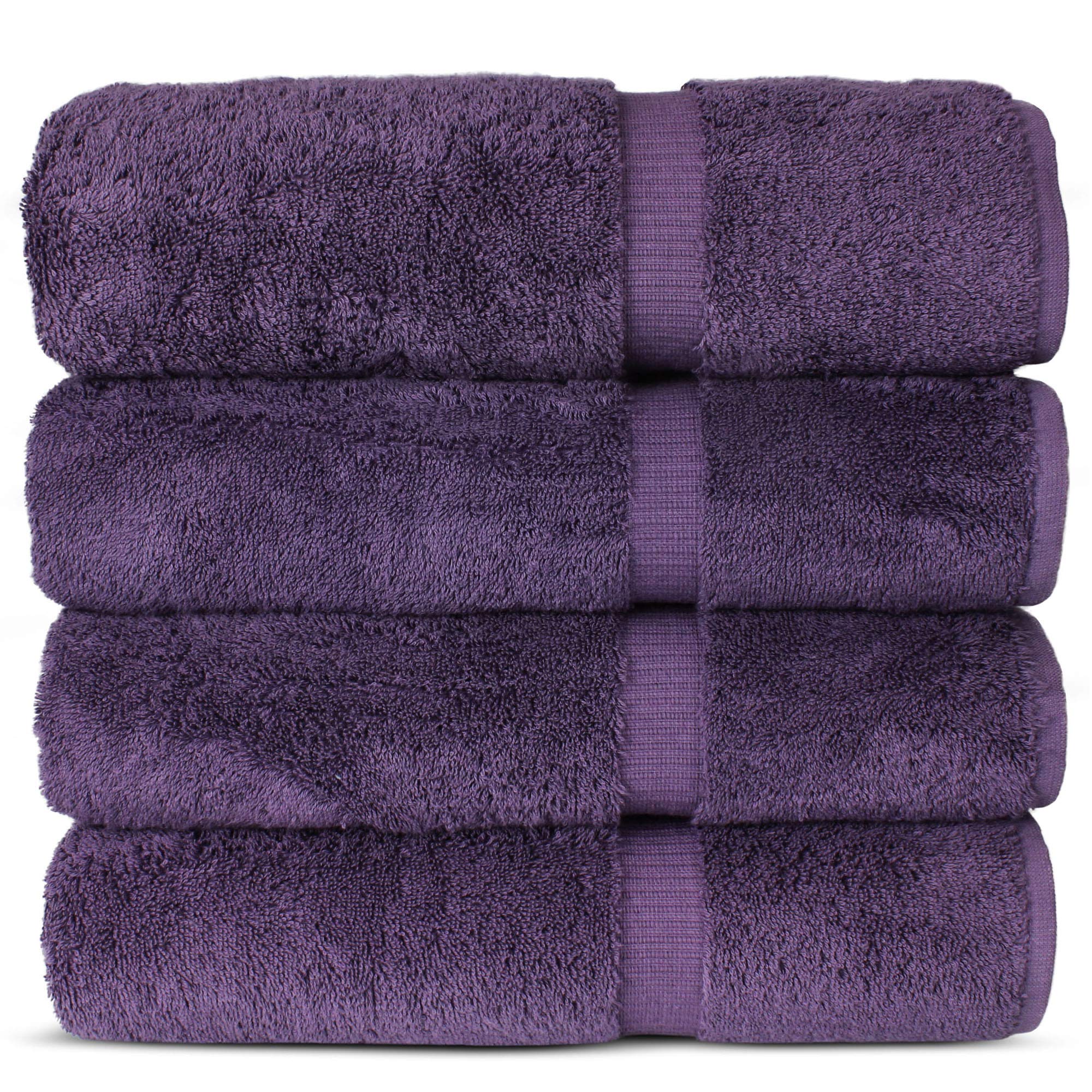 Premium 100% Cotton Turkish Bath Towels Set of 4 - Soft & Absorbent 27
