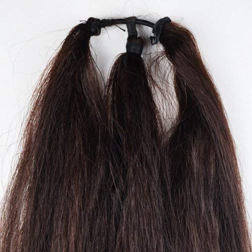 Premium Synthetic Nylon Hair Extensions - Brown Hair Parandi/Choti Set of 2 for Women & Girls | Natural-Looking Hair Accessory for Weddings, Parties & Daily Styling