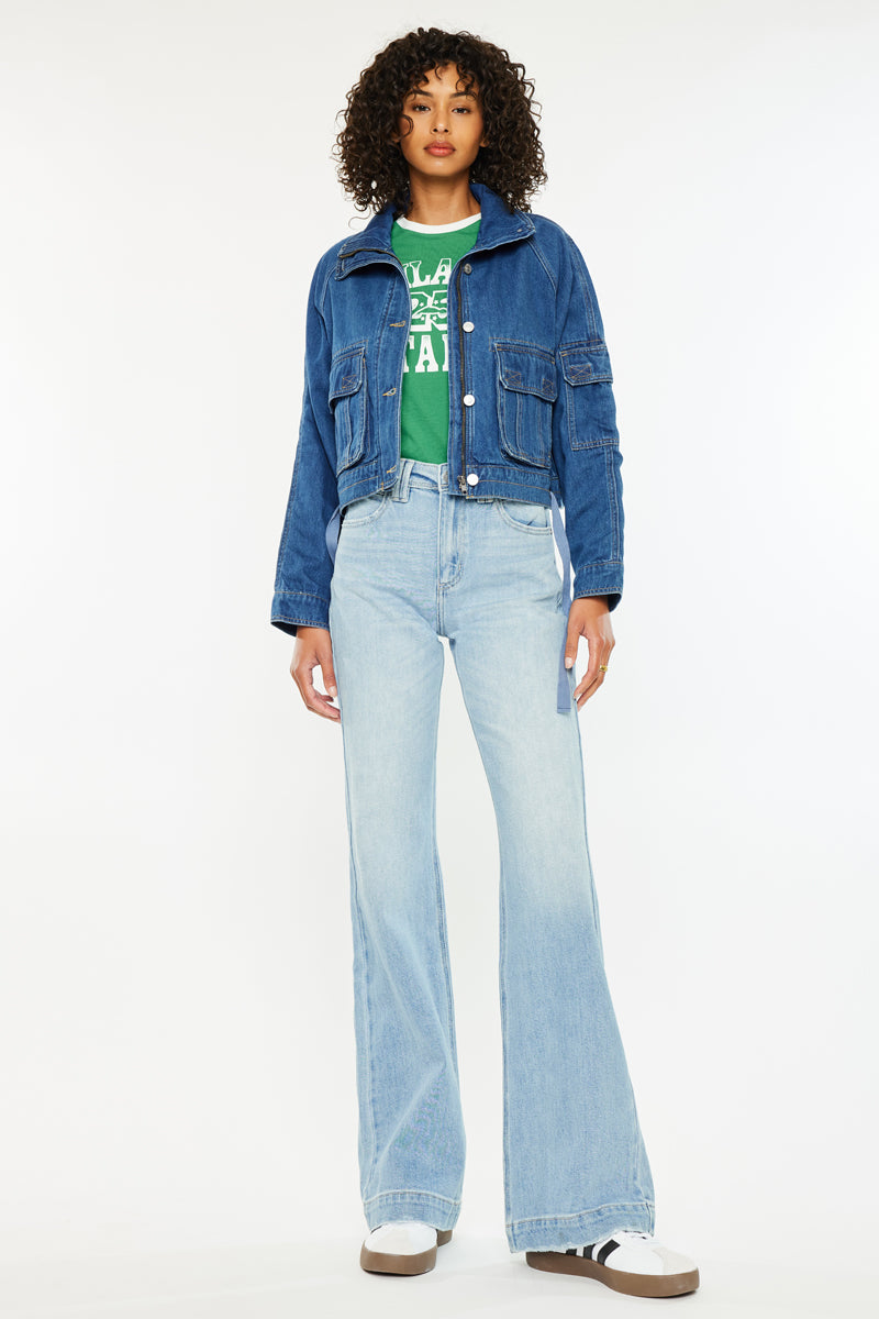 Juliany High Rise Holly Flare Jeans for Women - Stretchy Denim Pants with Bootcut Fit | Perfect for Casual Wear, Office & Night Out