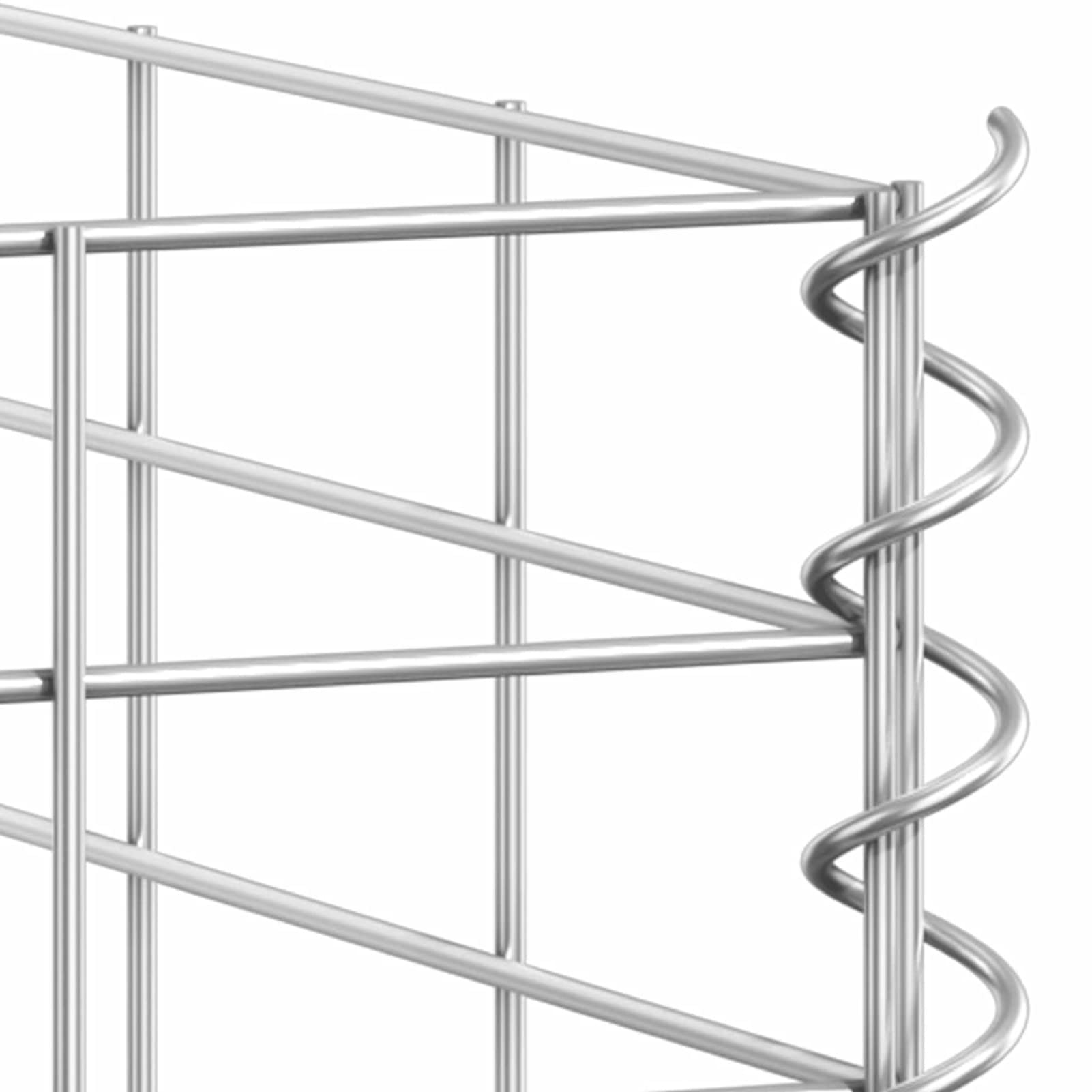 Galvanized Gabion Raised Garden Bed Planter Set - 3 Pack (11.8