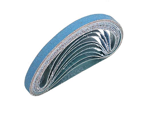 Aluminum Oxide Sanding Belts 330 x 10mm 40 Grits - 10 Pack for Belt Sanders & Grinders - Perfect for Woodworking, Metal Polishing & DIY Projects