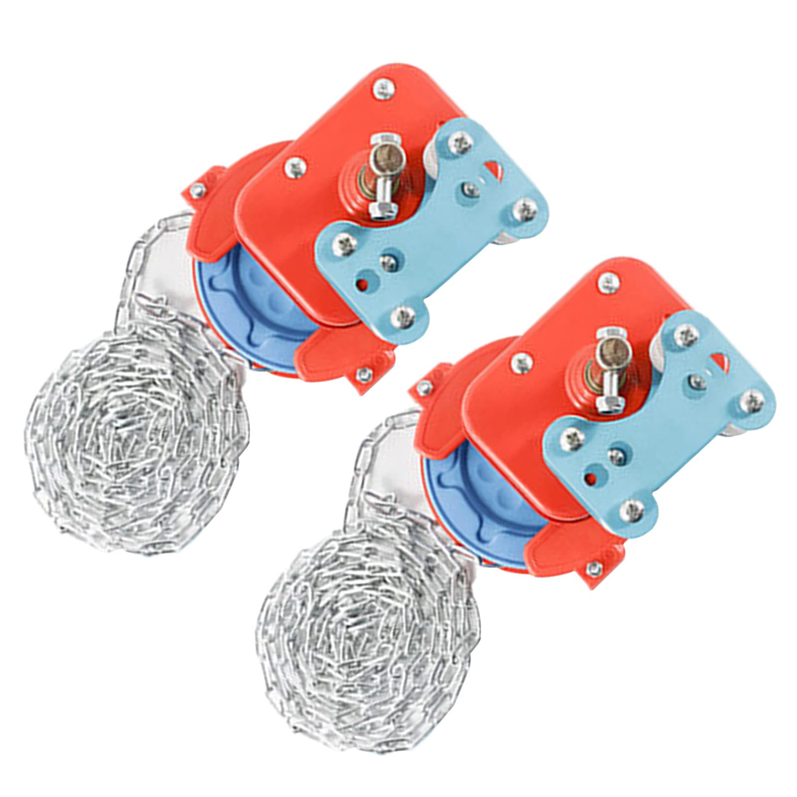 Manual Film Coiler Device - Sidewall Top Greenhouse Hand Winch with 4m/6m Chains for Agriculture, Orchard & Garden (2pcs) - Perfect for Greenhouse Film Rolling & Crop Protection