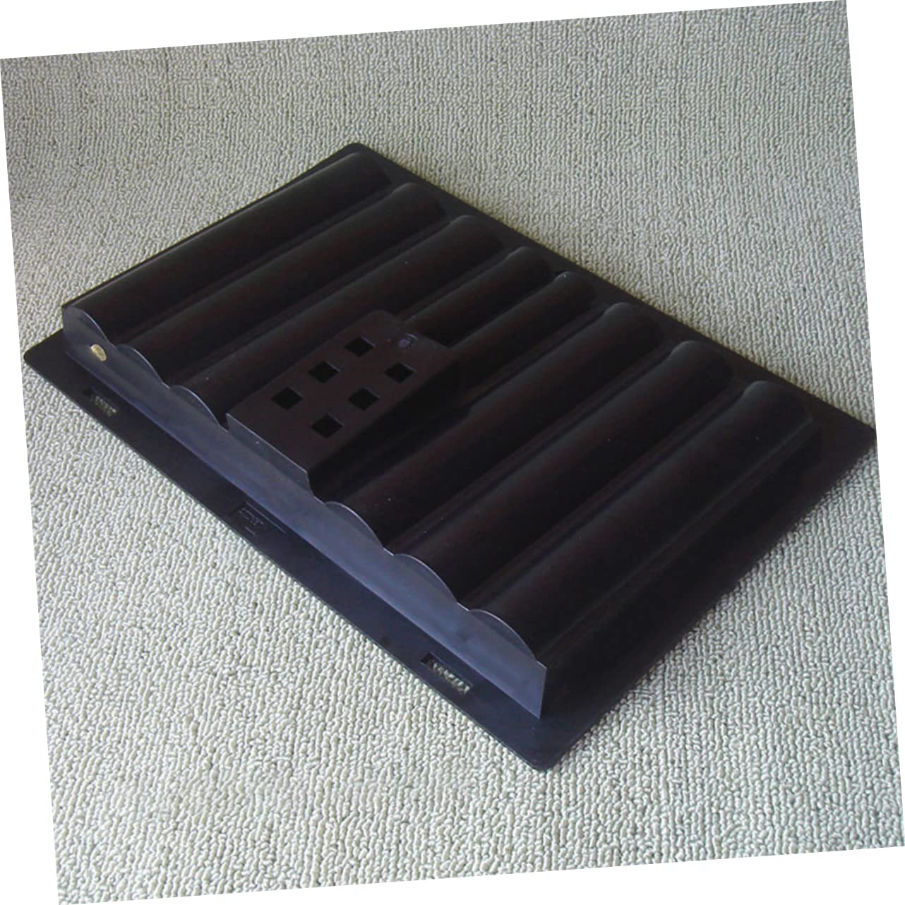 Texas Holdem Poker Chip Tray - Plastic Dealer Chip Holder for Casino Style Poker Games, Poker Night Accessories, and Home Game Tables - Perfect for Poker Tournaments, Card Games, and Casino Themed Parties