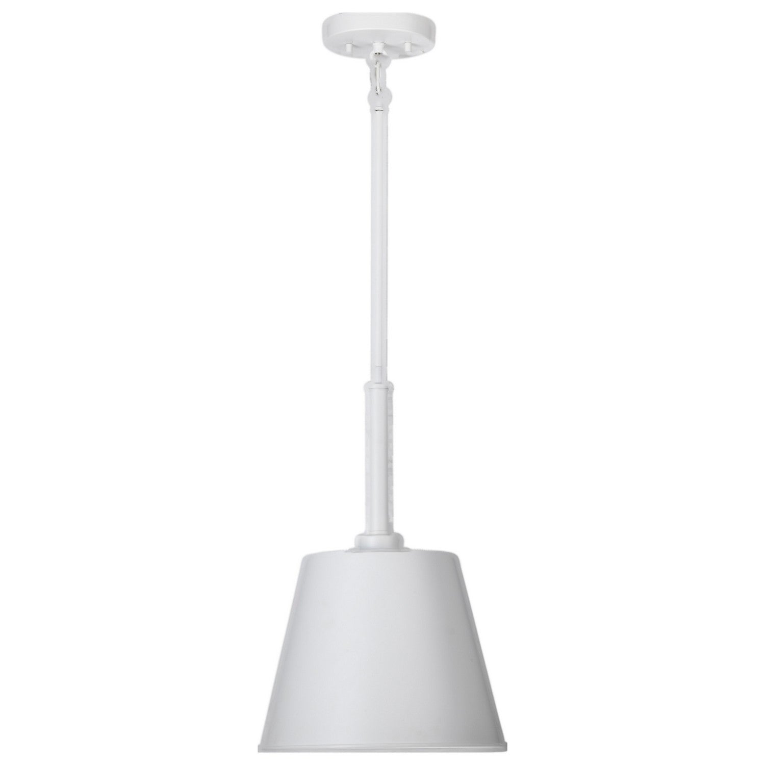 Alexis 11 Inch Modern Pendant Light Fixture - Matte White Finish for Kitchen Island, Dining Room, or Bedroom Lighting