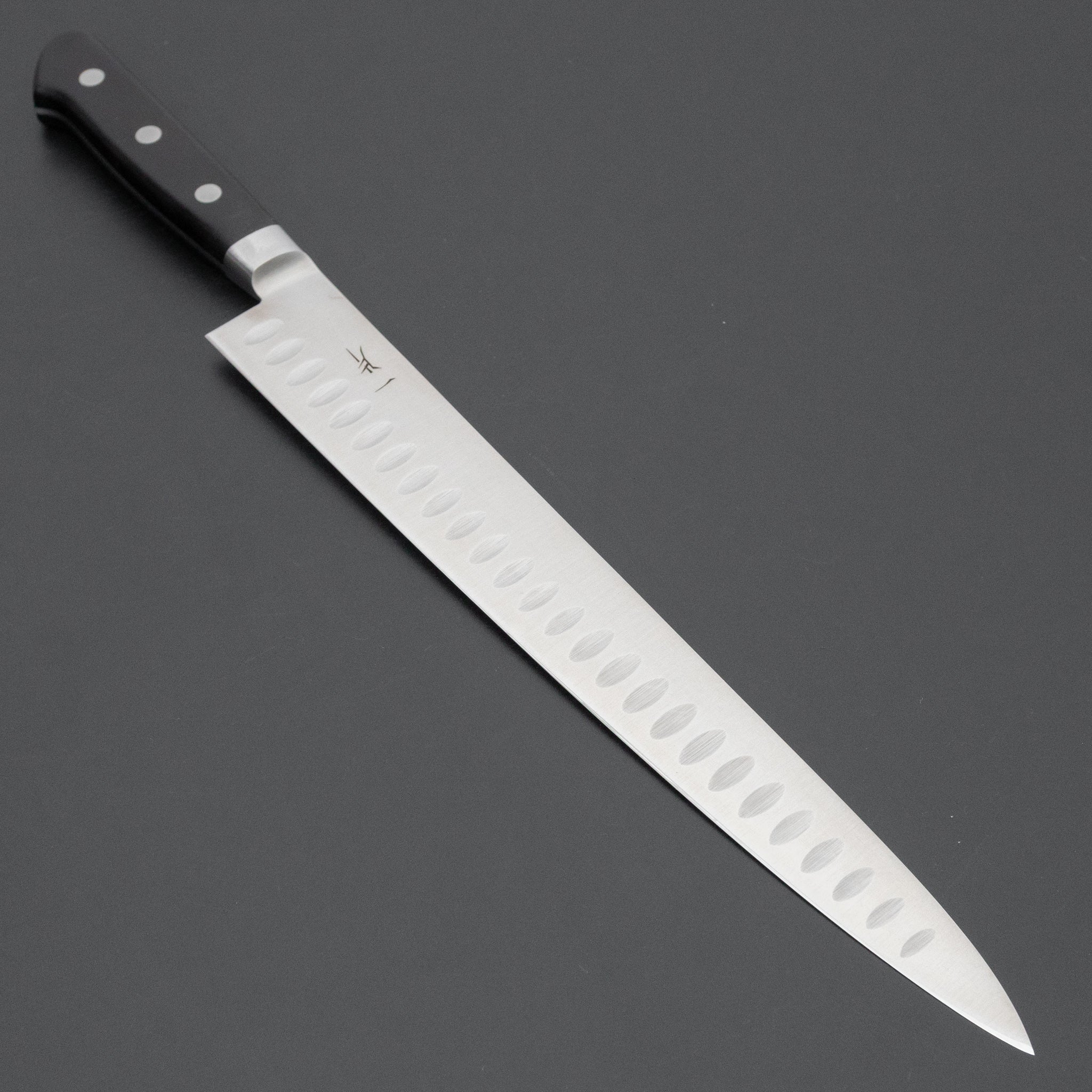 Hitohira FJ VG1 Sujihiki 300mm Japanese Chef Knife with Pakkawood Dimpled Handle - Perfect for Slicing Sashimi, Meat, and Precision Cutting in Professional Kitchens
