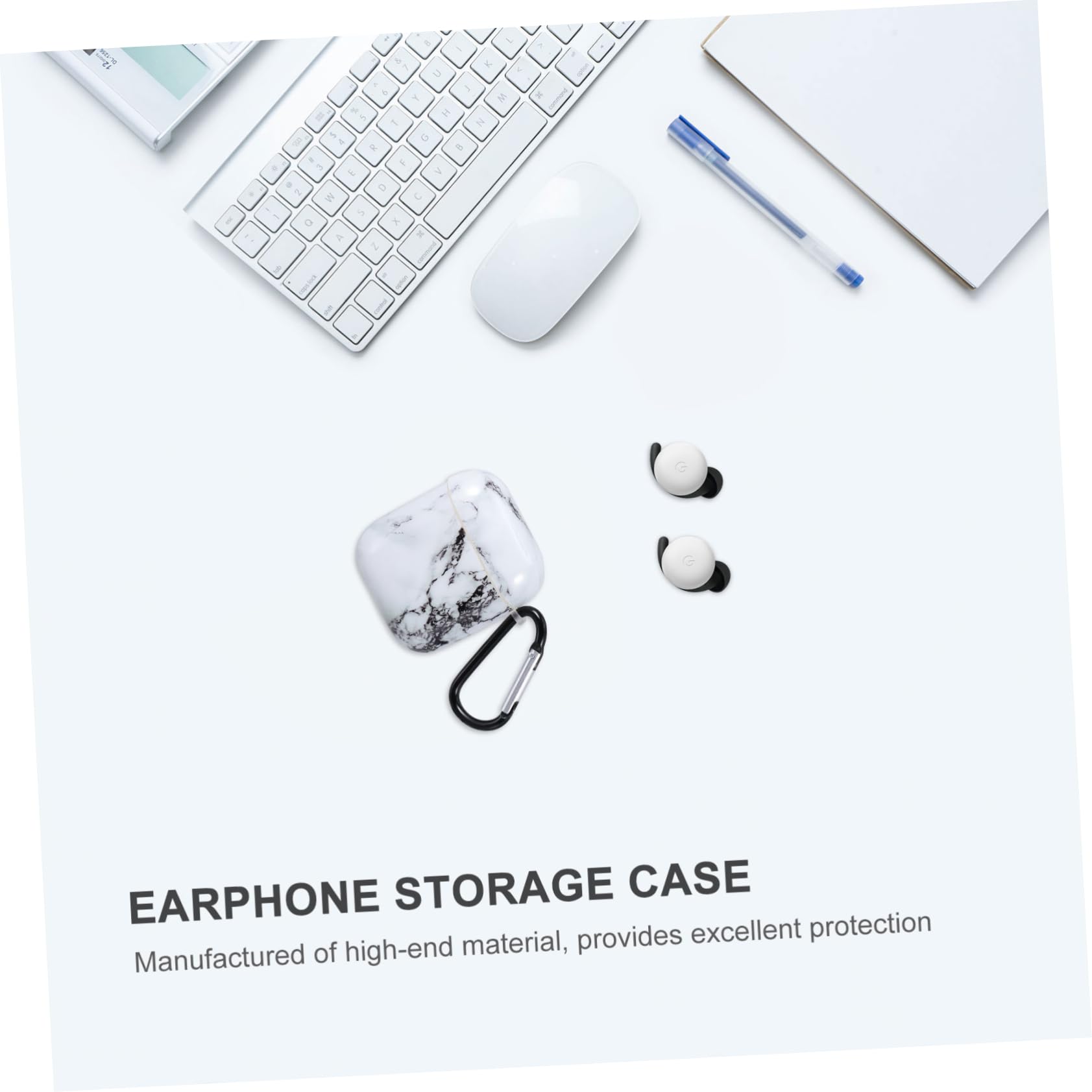 Veemoon Wireless Earbuds Case - Durable TPU Storage Cover Holder for AirPods & Headphones | Portable Charging Case Protector for Travel, Gym & Daily Use