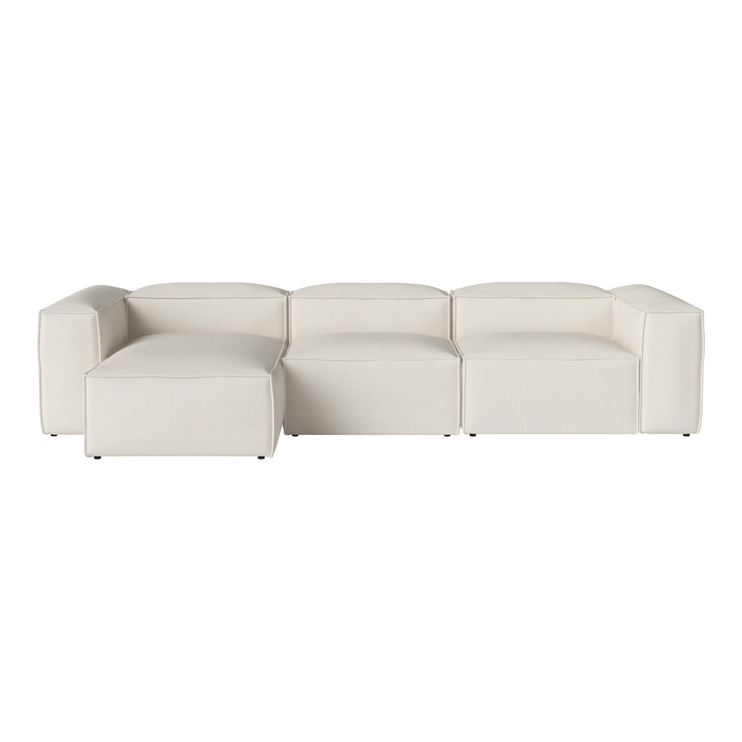 Cosima 3-Seater Sofa with Chaise Lounge - Modern L-Shaped Sectional Couch for Living Room, Apartment & Small Spaces - Soft Fabric Upholstery & Sturdy Frame - Perfect for Relaxing, Entertaining & Family Movie Nights