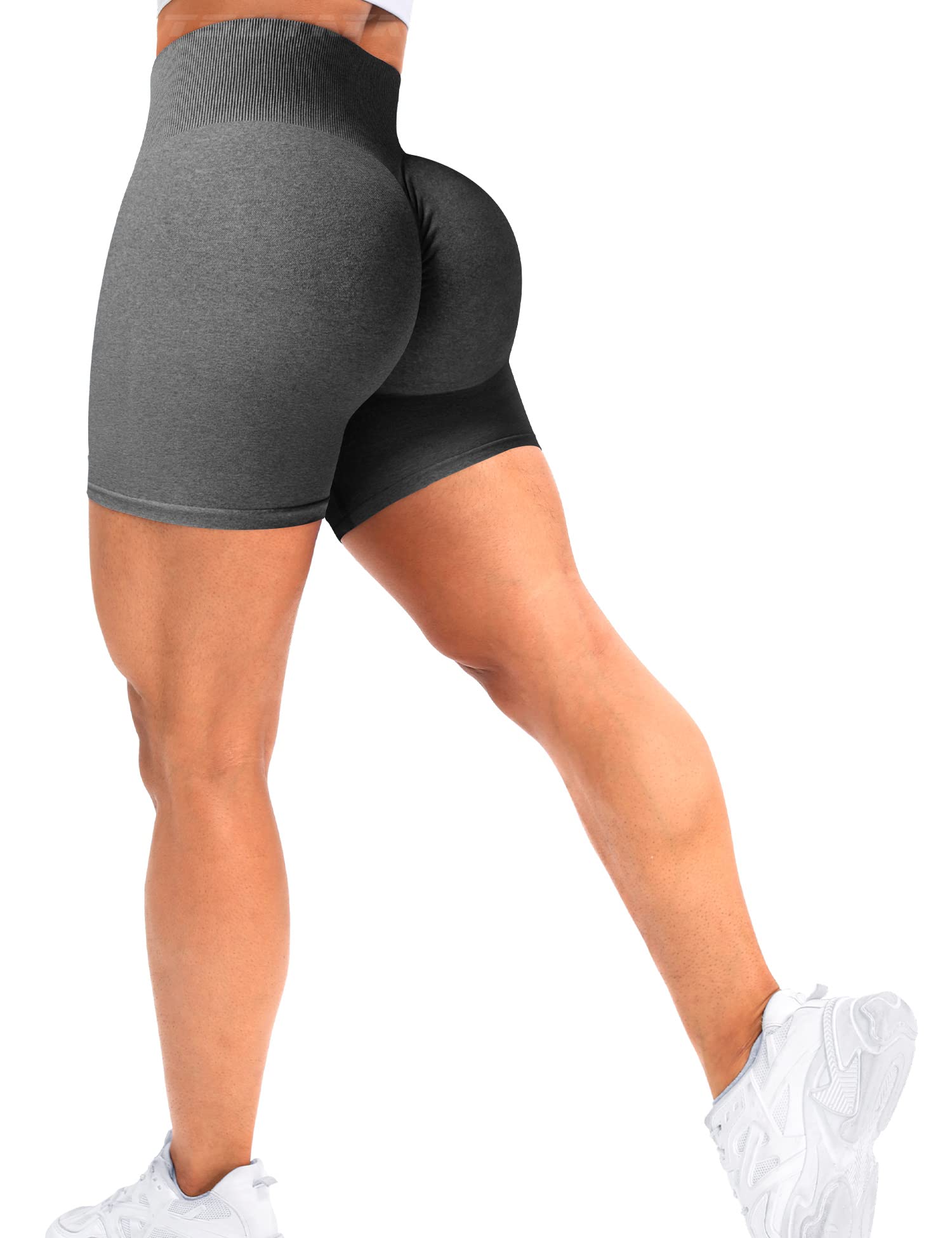TSUTAYA Women's High Waisted Seamless Workout Shorts - Gym Running Cycling Yoga Athletic Shorts for Women - Perfect for Fitness, Training & Active Lifestyle